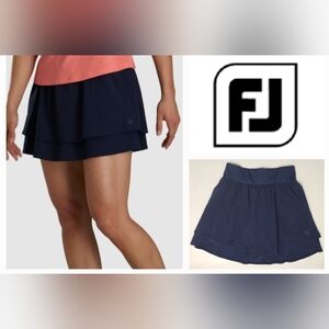 FJ Foot Joy Lightweight Woven Skort in Navy Blue Sz XS